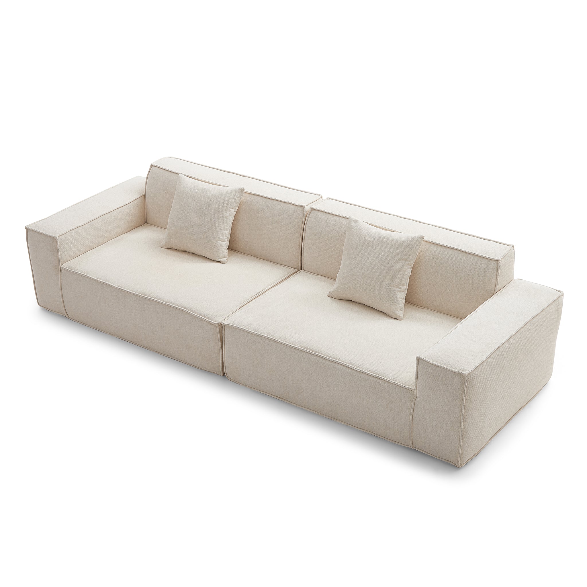 |Zevo| Modular Chaise Sofa - Single/Double/Triple Seats + Ottoman | Custom Colors