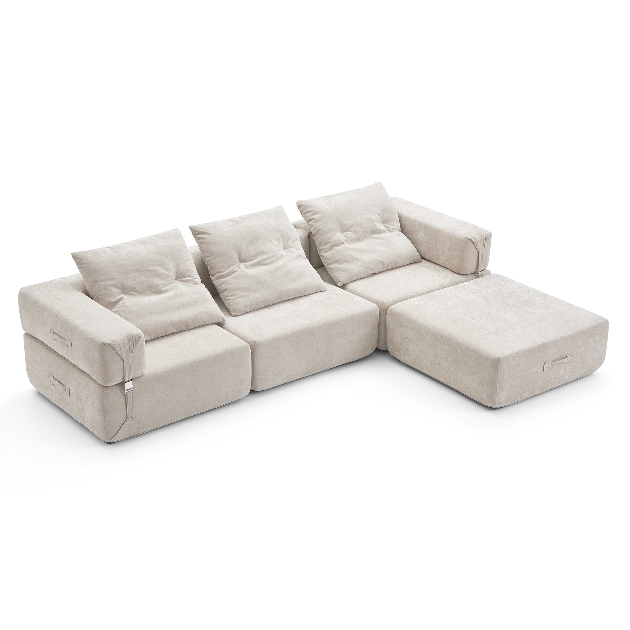 |Axon| Convertible Sofa Bed - 3-in-1 Recliner, Lounge & Sleeper