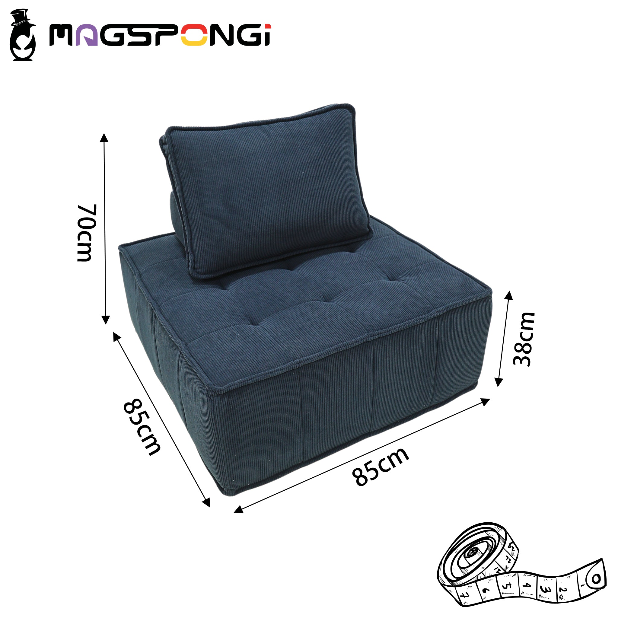 |Snugo| Apartment-Friendly Sofa – Fits Through Narrow Doors | Soft Yet Supportive for All-Day Lounging