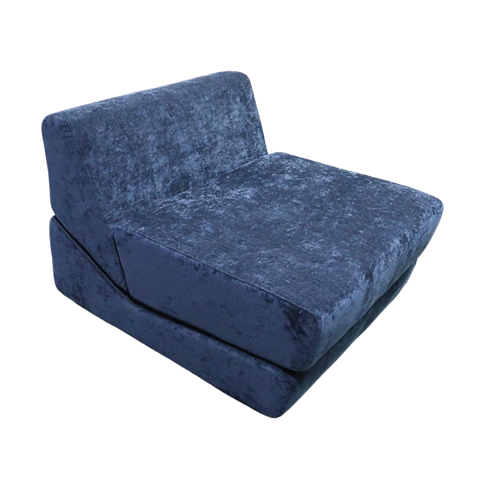 |FoldEase| Convertible Plush Sofa - Recline, Lounge & Relax Modes