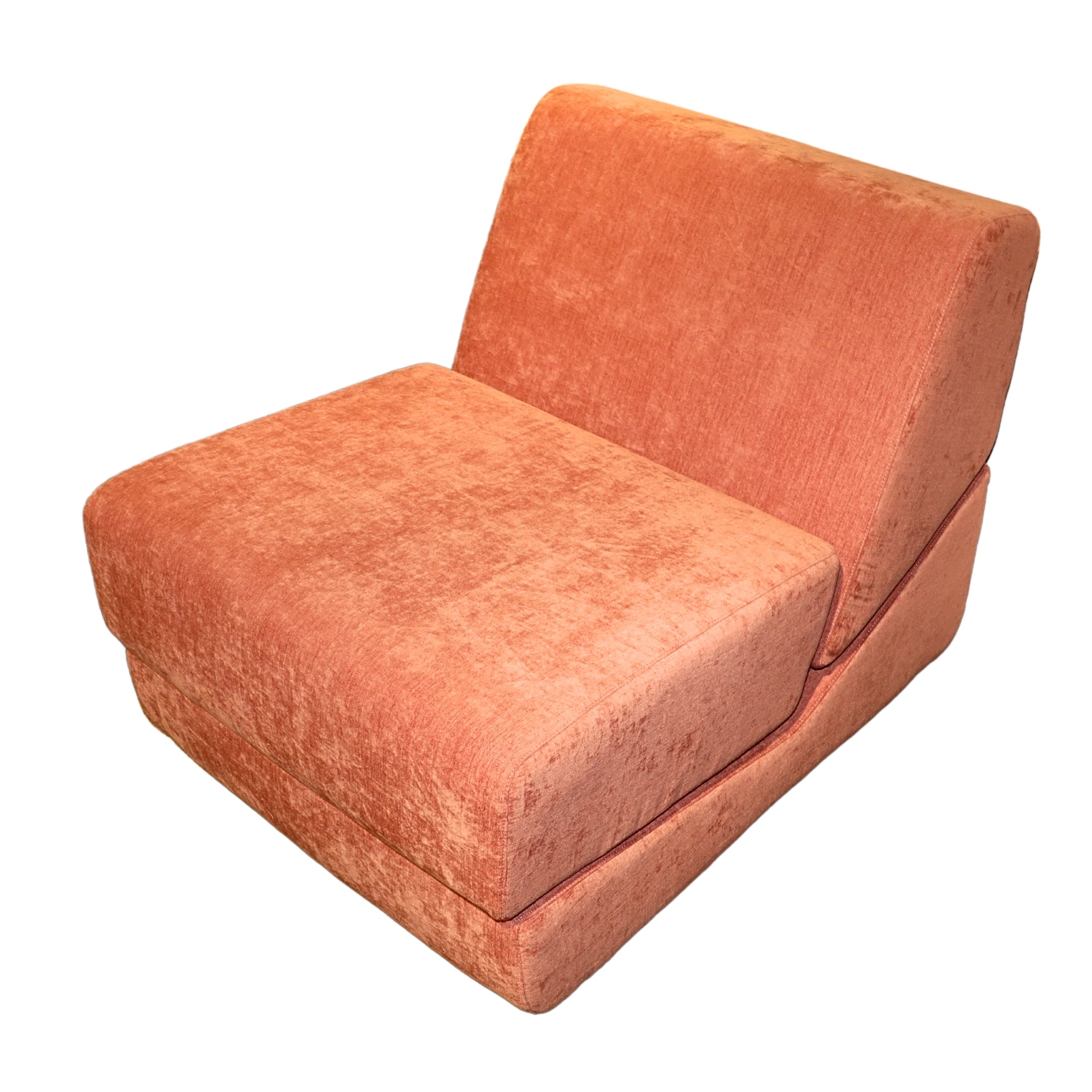 |FoldEase| Convertible Plush Sofa - Recline, Lounge & Relax Modes