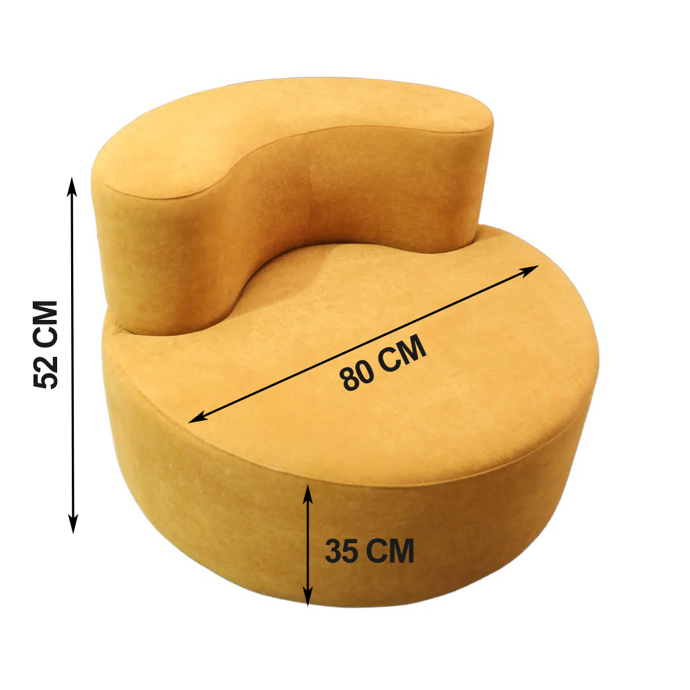 |Eggie| Scandinavian 3-Seater Sofa – Lightweight & Natural Wood Legs | Simple and Cozy Design