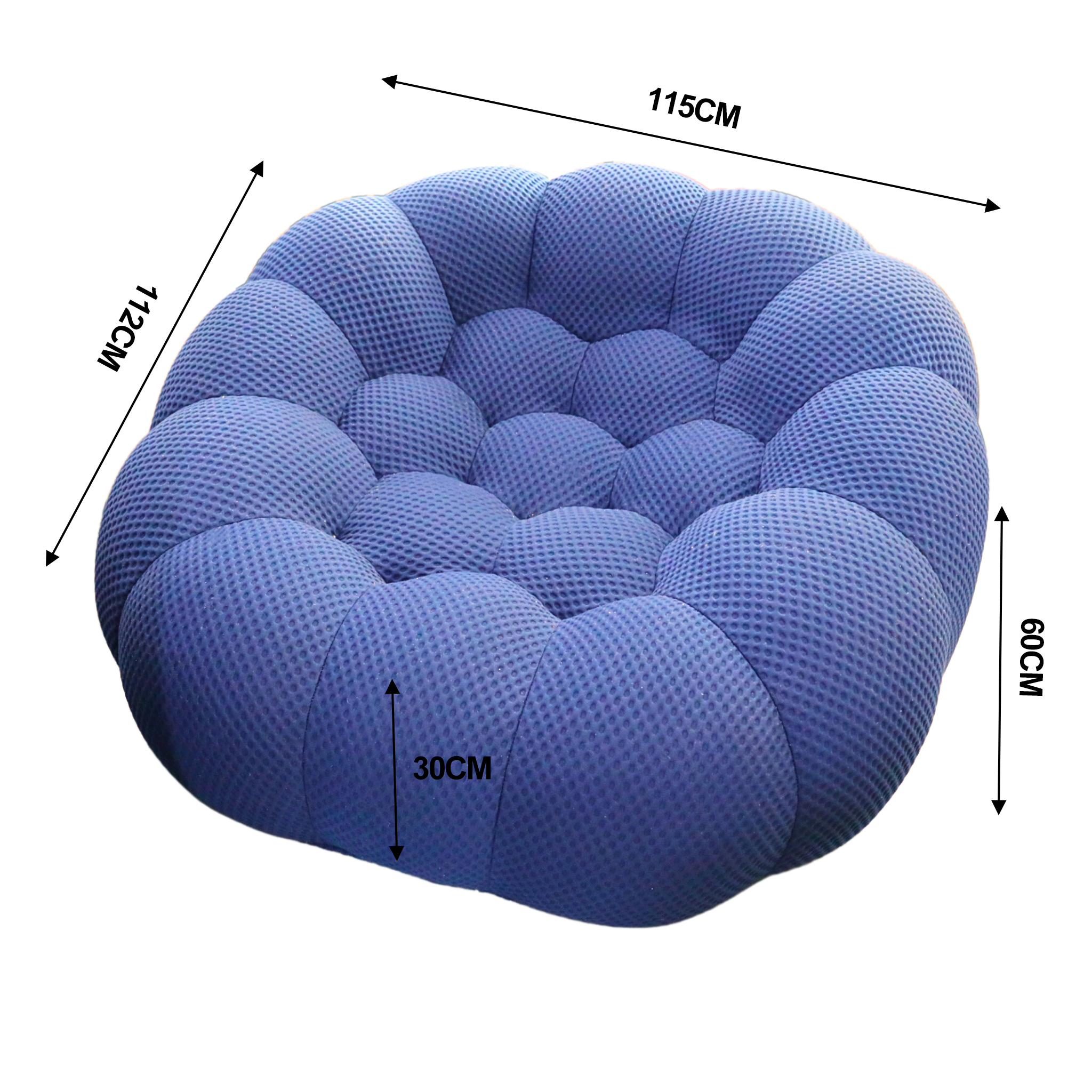 |Hive| Football-Shaped Single Sofa - Bold & Comfy Lounge Chair