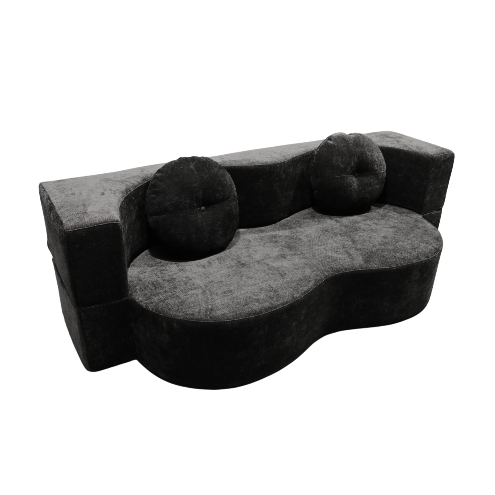 |Cocoo| Flex Recliner Sofa - Ultra-Soft Velvet & Adjustable Positions
