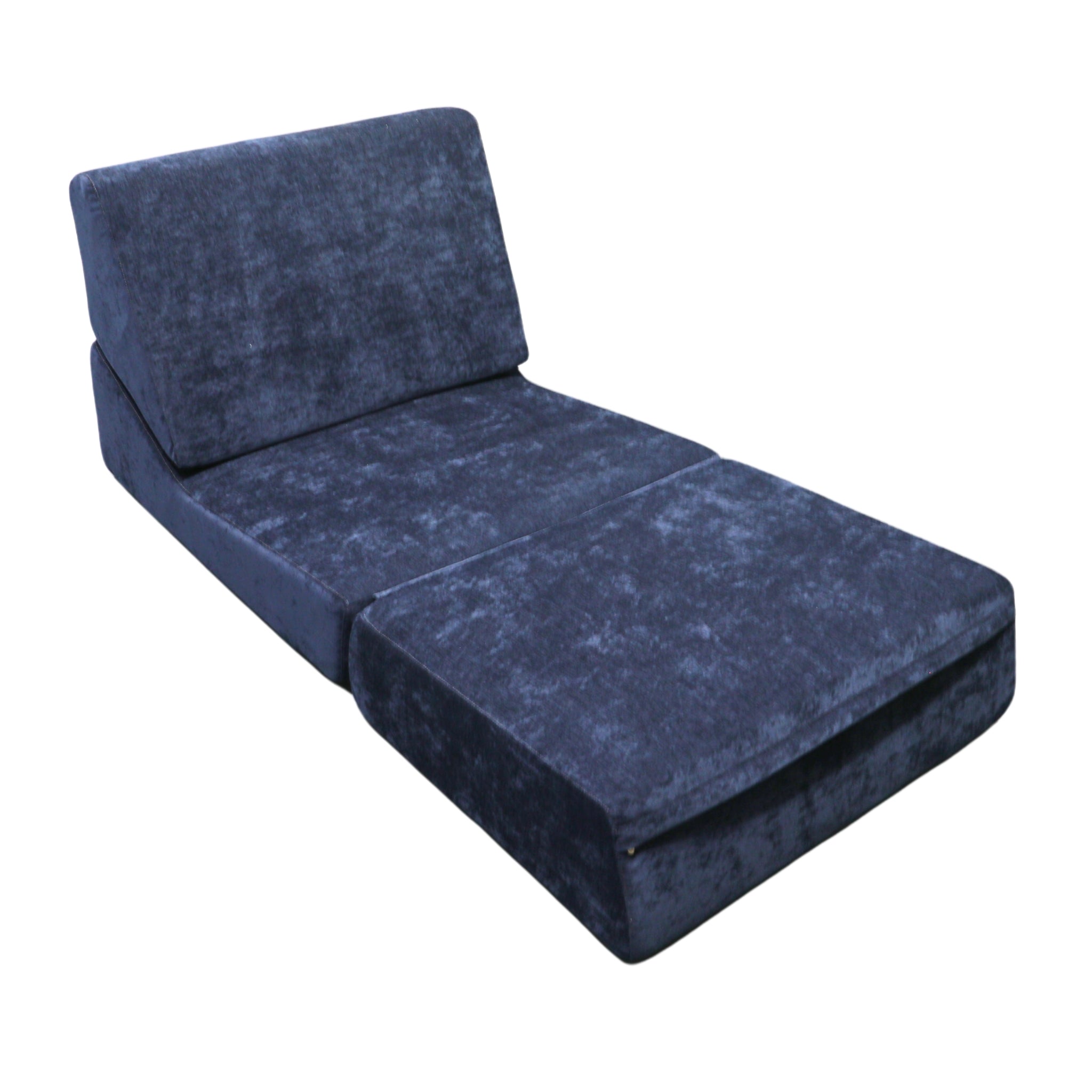 |FoldEase| Convertible Plush Sofa - Recline, Lounge & Relax Modes