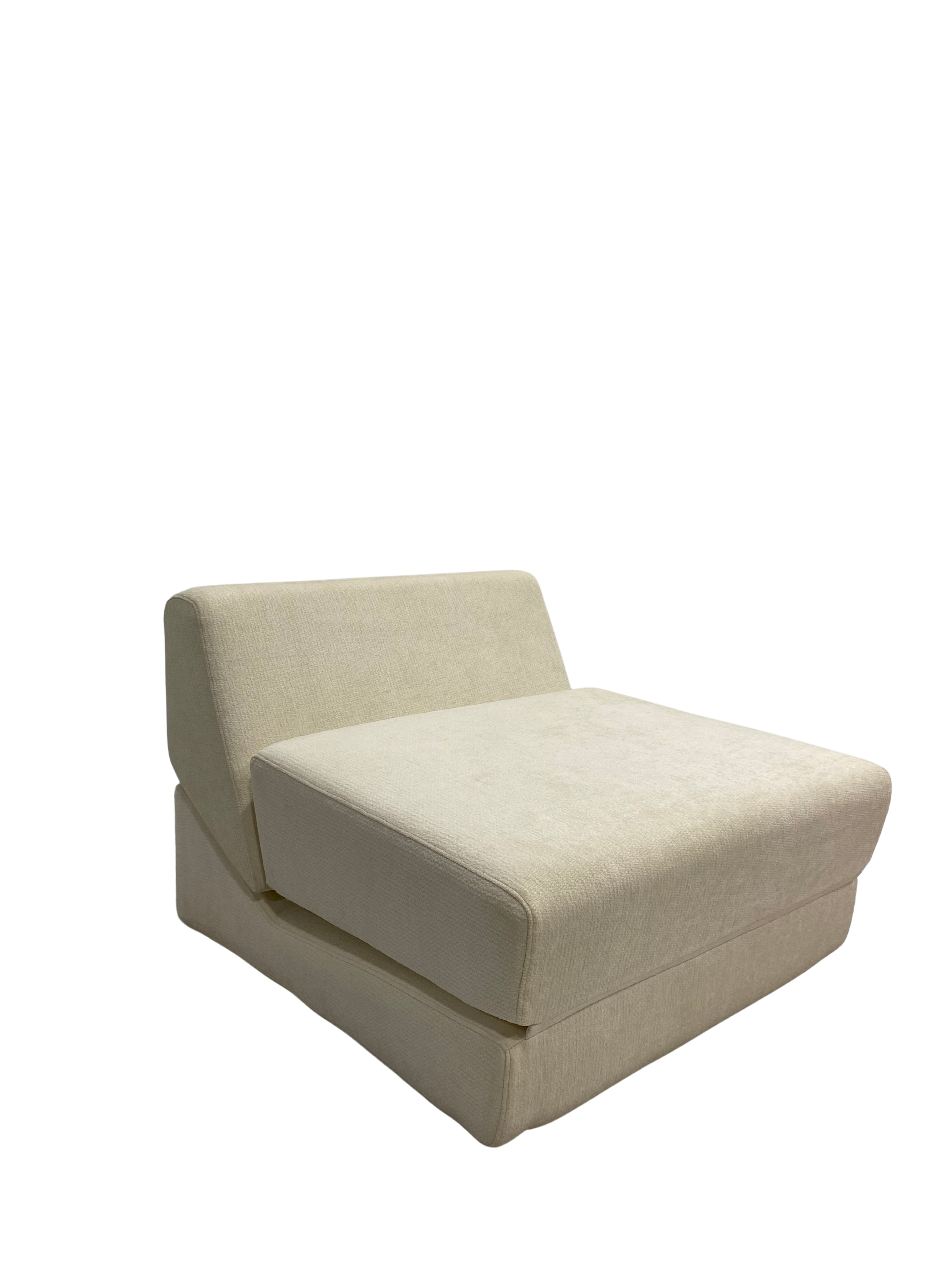 |FoldEase| Convertible Plush Sofa - Recline, Lounge & Relax Modes