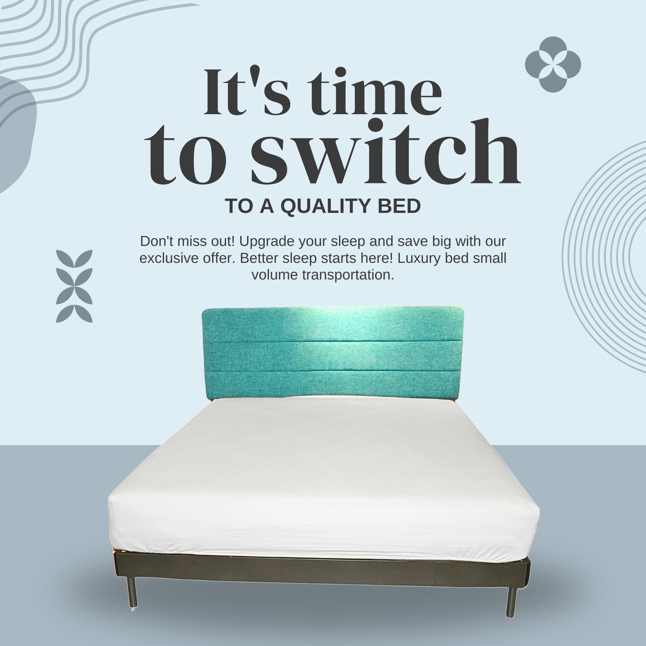 |Luxora| Stylish Queen & king-size bed, including bed frame, headboard and mattress