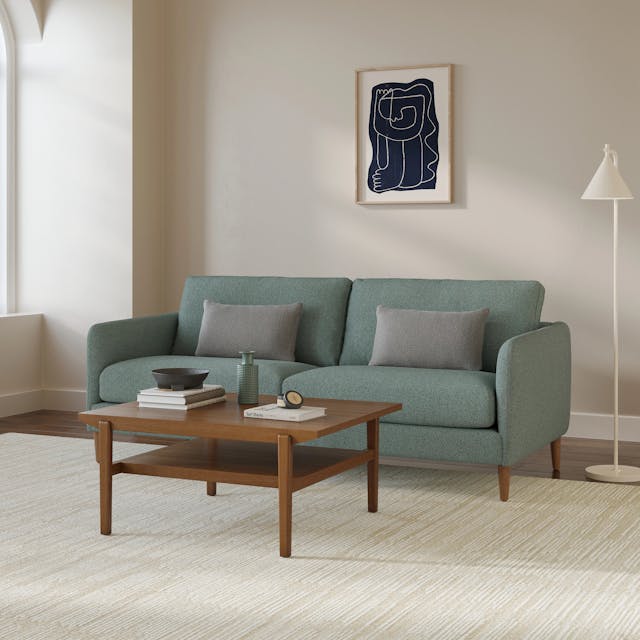 Cooper King Low Profile Bed - Walnut